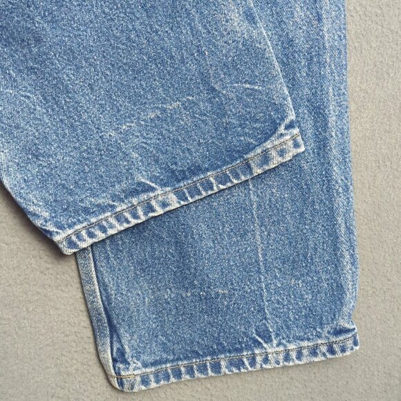 Carhartt Jeans Men's 38x34 Fits 36x33 Blue Double Knee Dungaree Fit B07 DNM - Picture 4 of 12